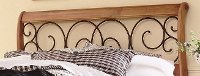 B92D0-4 Brown & Honey Oak Full Headboard - Dunhill
