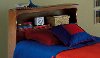 51A655 Maple Queen Bookcase Headboard - Barrister