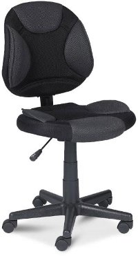 Shoal Creek Dark Brown Wood Desk & Black Chair-2
