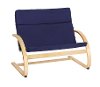 Blue Kids' Loveseat - Upholstered Rockers