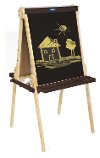 Guidecraft Wooden Floor Easel - Art Equipment-2
