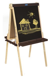 Guidecraft Wooden Floor Easel - Art Equipment-2
