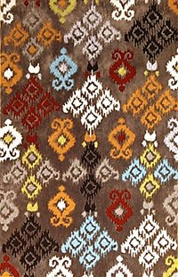 8 x 10 Large Brown Area Rug - Trio