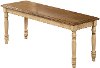 Almond and Wheat Dining Bench - Quails Run Collection