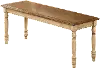 Quails Run Light Brown Two Tone Dining Bench