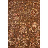 8 x 11 Large Brown Area Rug - Napa