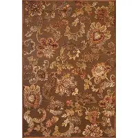 8 x 11 Large Brown Area Rug - Napa