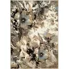 5 x 8 Medium Floral Cream and Blue Rug - Casa