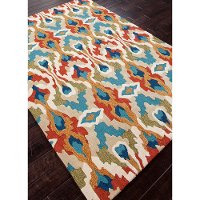BRIOBR-432 5 x 8 Medium Contemporary Ivory Area Rug - Brio