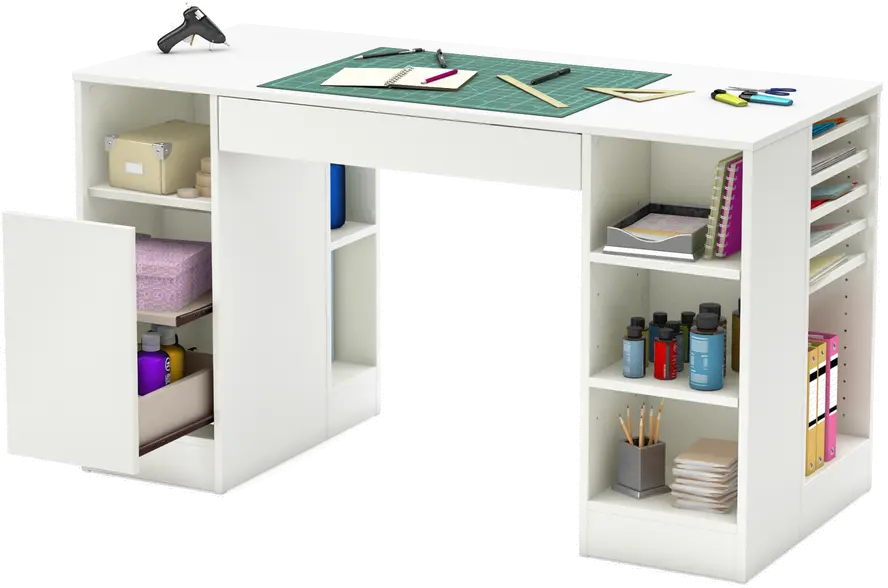 7550727 White Craft Table - Crea-2