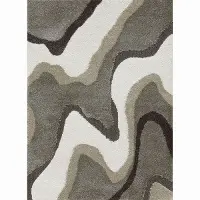EN-06/8X11/ENCHANT 8 x 11 Large Brown and Tan Area Rug - Enchant