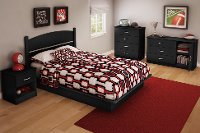 3070028 Black 3-Drawer Door Chest - Libra-2