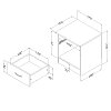 3070061 Pure Black Night Stand - Libra -4