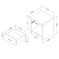 3070061 Pure Black Night Stand - Libra-4