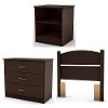 3159223 Chocolate Twin 3 Piece Bedroom Set - Libra