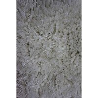 8 x 10 Large White Area Rug - Viscose