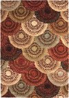 Clearance 8 x 11 Large Rust Area Rug - Wild Weave