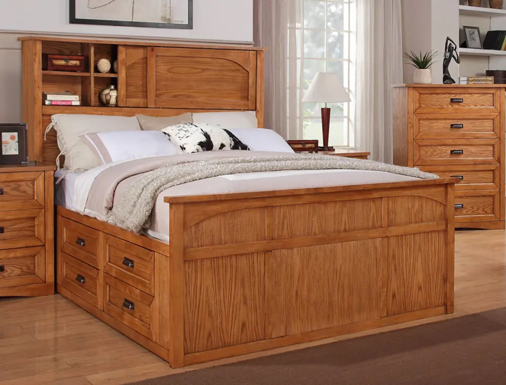 Dixie Queen Bookcase Bed-1