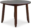 Kona Brown Drop Leaf Round Dining Table