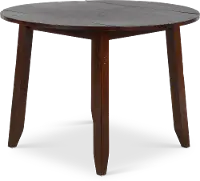 Raisin Brown Drop Leaf Round Dining Table - Kona