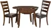 Kona Brown 3 Piece Round Dining Room Set