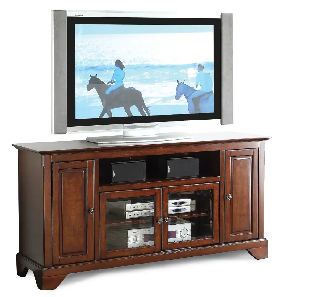 60 Inch Cherry Brown TV Stand - River City-1