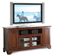 60 Inch Cherry Brown TV Stand - River City