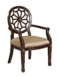 Spider Web Back Accent Chair