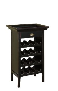 Black Merlot Rub through Wine Cabinet-2