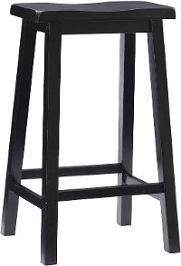 Antique Black Bar Stool - Terra Cotta