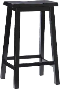 Antique Black Bar Stool - Terra Cotta
