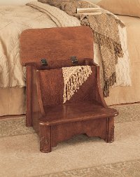 Mahogany Brown Step Stool - Woodbury-2