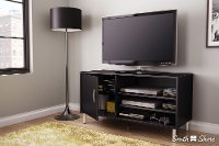 4507676 Pure Black TV Stand - Renta