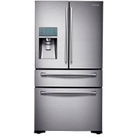 RF24FSEDBSR Samsung French Door Refrigerator with Dual Freezer Drawer - 36 Inch Stainless Steel Counter Depth