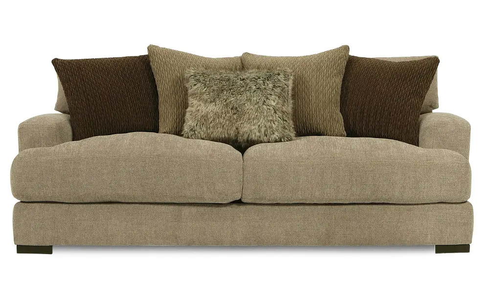 346-30/WESTONGULL/SO 89 Inch Pewter Upholstered Sofa-1