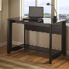 Black Glass Top Writing Desk - Aero