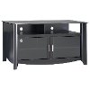 Black Glass Top TV Stand - Aero