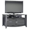Black Glass Top TV Stand - Aero -2