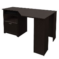 Espresso Oak Corner Computer Desk - Cabot-2