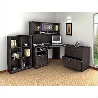 Espresso Oak Corner Computer Desk - Cabot-3