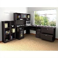 Espresso Oak 6-cube Bookcase - Cabot