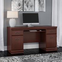 Harvest Cherry Executive Computer Desk - Birmingham