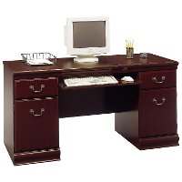 Harvest Cherry Executive Computer Desk - Birmingham-2