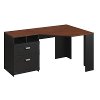 Black/Cherry Corner Desk - Wheaton -6