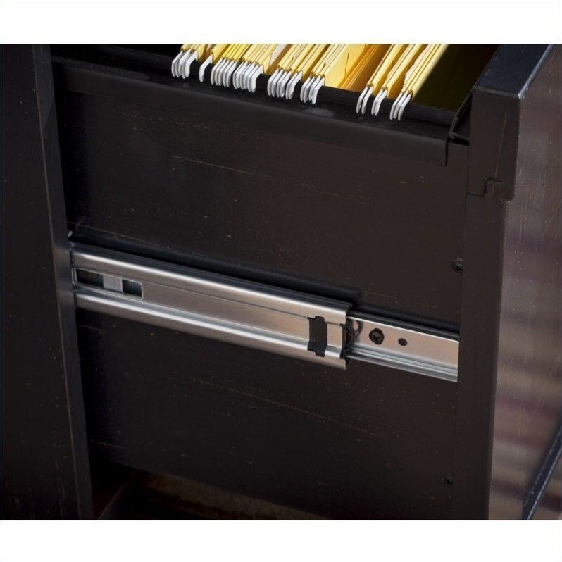 Black/Cherry Corner Desk - Wheaton-5