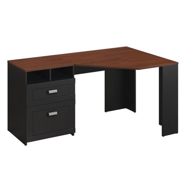 Black/Cherry Corner Desk - Wheaton-6