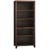 Cherry 5-Shelf Bookcase with Adjustable Shelves - Achieve
