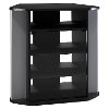 Black Tall Corner TV Stand (31 Inch) - Visions