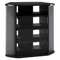 Black Tall Corner TV Stand (31 Inch) - Visions