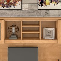 Maple Cross 72W Hutch for L-Desk - Somerset-4